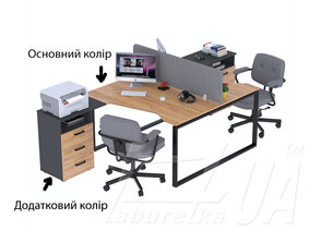 Стол угловой двухместный "ND2U-3S"