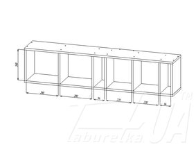 Полка навесная "A032"