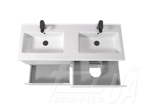 Тумба "Octavio 120-A" (Double 120x2) з умивальником