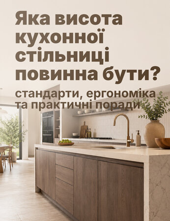 Яка висота кухонної стільниці повинна бути