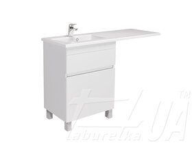 Тумба з умивальником крилом над пралкою "City White 60"