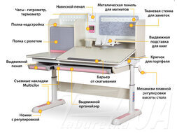 Детский стол Mealux Winnipeg Multicolor
