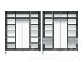Шкаф 4Д "Мальва" 1500 мм