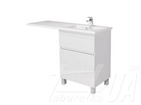 Тумба з умивальником крилом над пралкою "City White 60"