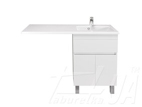 Тумба з умивальником крилом над пралкою "City White 60"