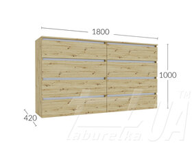 Комод К 1000/1800/2 (4Ш) "Ідея"