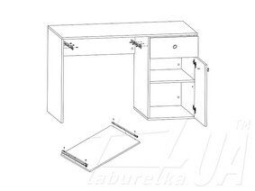 Стіл письмовий BIU120 "Сімпл"