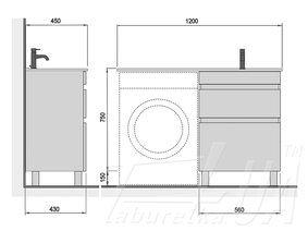 Тумба підлогова з крилом "Moonshine 60"