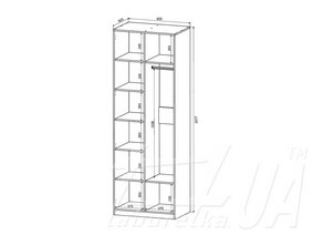 Шкаф комбинированный SZF2D "Воркспейс | Workspace"