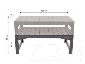 Стіл пластиковий "Lyon rattan table"