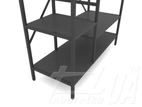 Стеллаж металлический крашеный "Лофт Прихожая" 6 полок