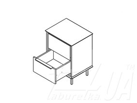 Тумба прикроватная "Хилс" KOM2S