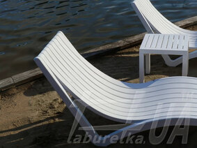 Комплект из 2 шезлонгов "Siesta Slim" + Стол "Siesta Ocean Side Table"