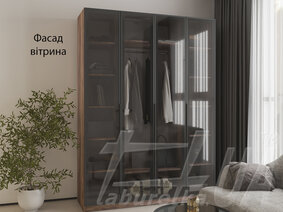 Розпашна чотиридверна шафа "Оскар" 1600 мм фасад МДФ