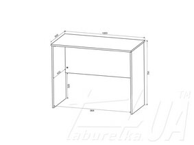 Стол письменный BIU100 "Воркспейс | Workspace"