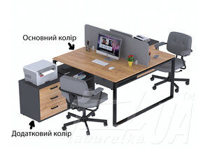 Стол угловой двухместный "ND2T-3S"
