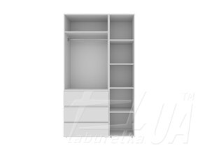 Шкаф распашный комбинированный №2 "Light"