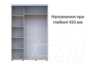 Шкаф купе "Сигма Слим" 1400 мм