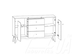 Комод KOM2D3S "Тата"