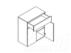 Тумба KOM2D1S "Анси"