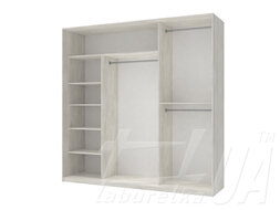 Шкаф купе "Сити Лайт" 225х225х60 см 3-дверный