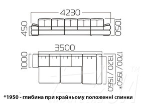 Кутовий диван "Денвер 2+2"