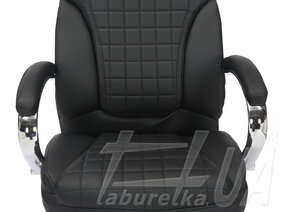 Крісло керівника "Lester" шкірозамінник чорний
