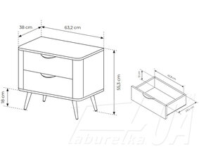 Тумба прикроватная 2S/63 "Veris | Верис"