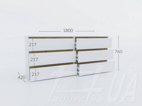 Комод К 760/1800/2 (3Ш) "Ідея"