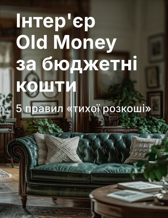Інтер'єр "Old Money" за бюджетні кошти: які меблі виглядають дорожче, ніж коштують насправді