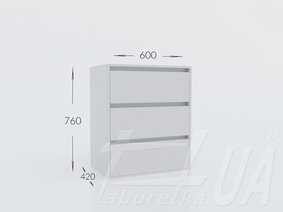 Комод К 760/600/3Ш "Ідея"