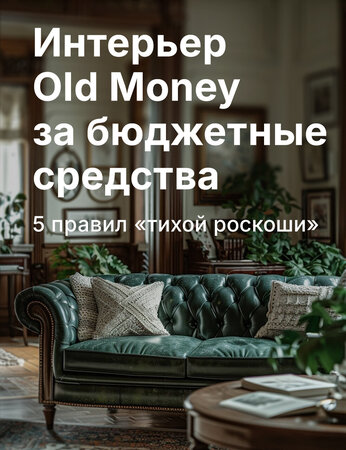 Интерьер «Old Money» за бюджетные средства: какая мебель выглядит дороже, чем стоит на самом деле