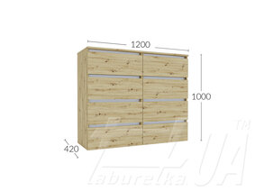 Комод К 1000/1200/2 (4Ш) "Ідея"