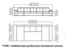 Кутовий диван "Денвер П3"