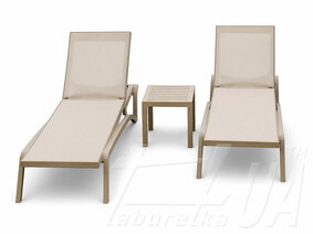 Комплект із 2 шезлонгів "Siesta Pacific" + Стіл "Siesta Ocean Side Table"