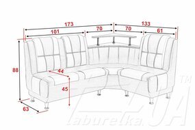 Кухонный уголок "Классик 2 с полкой"