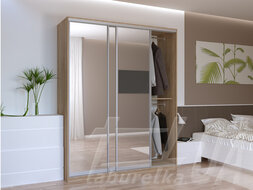 Шкаф купе "Сити Лайт" 180х225х60 см 3-дверный