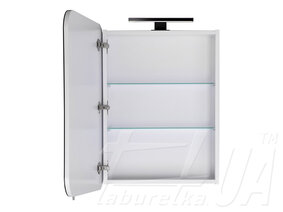 Шафа з дзеркалом у ванну "Сорренто Black"