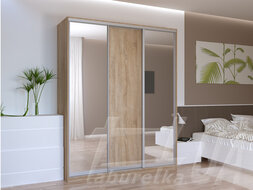 Шкаф купе "Сити Лайт" 180х225х60 см 3-дверный