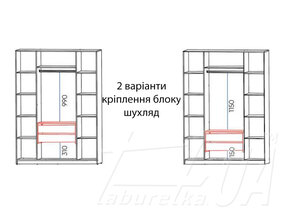 Розпашна чотиридверна шафа "Оскар" 2000 мм фасад МДФ