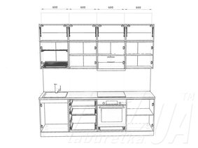 Кухня "Idea Basic" 2,4 м (матова)