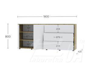 Комод 180 2D 3Dr "Соло"