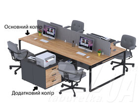 Письменный стол на 4 места " ND4T-3S"