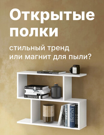 Открытые полки: стильный тренд или магнит для пыли? Вся правда