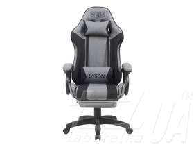 Крісло геймерське "VR Racer Textile Dyson" темно-сірий/чорний