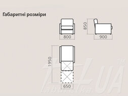 Нерозкладне / Розкладне крісло "Книжка"
