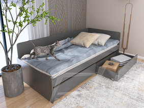 Кровать 800 Графит