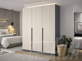 Распашной шкаф "ШР-6" 1400 мм (с фрезерованием Плаше Гросс)