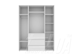 Шкаф распашный комбинированный №1 "Light"