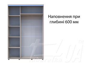 Шкаф купе "Сигма Слим" 1400 мм